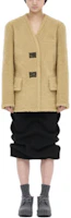 Lookbook WE11DONE 純色百褶休閒長裙 黑色 WD-SK3-23-211-W-BK