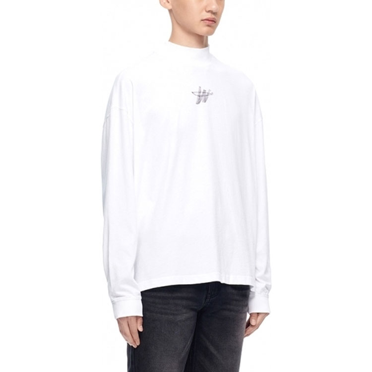 Purchase WE11DONE 素色小標印花長袖男女款T恤 WD-TT3-22-868-U-WH