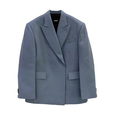 WE11DONE Solid Logo Blazer Blue WD-JK8-20-009-M-BL