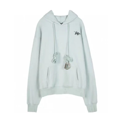WE11DONE Solid Logo Metallic Pocket Hoodie Unisex Blue WD-TP6-20-076-U-SK