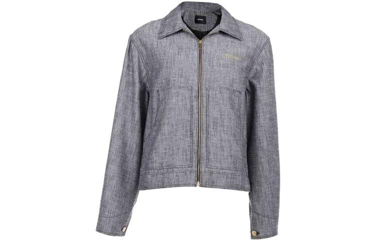 WE11DONE Solid Square Collar Jacket Men’s Gray 1121658M14027