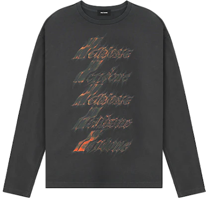 WE11DONE Spark Logo Unisex Long Sleeve T-Shirt Grey. WD-TT0-25-752-U-CH Buy WE11DONE Spark Logo Unisex Long Sleeve T-Shirt Grey. WD-TT0-25-752-U-CH