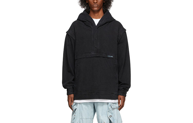 WE11DONE Square Logo Denim Jacket  Black WD-DJ3-21-309-U-BK 圖 3