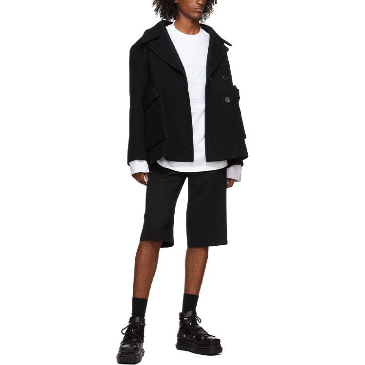 WE11DONE Square Logo Denim Jacket  Black WD-DJ3-21-309-U-BK 圖 4