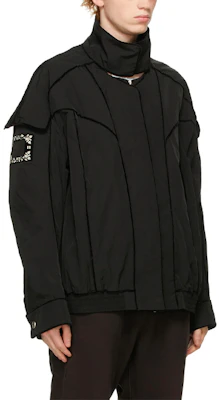WE11DONE SS21 Black Velvet Trim Regular Fit Zip-Up Jacket WD-JP0-21-009-M-BK Purchase WE11DONE SS21 Black Velvet Trim Regular Fit Zip-Up Jacket WD-JP0-21-009-M-BK