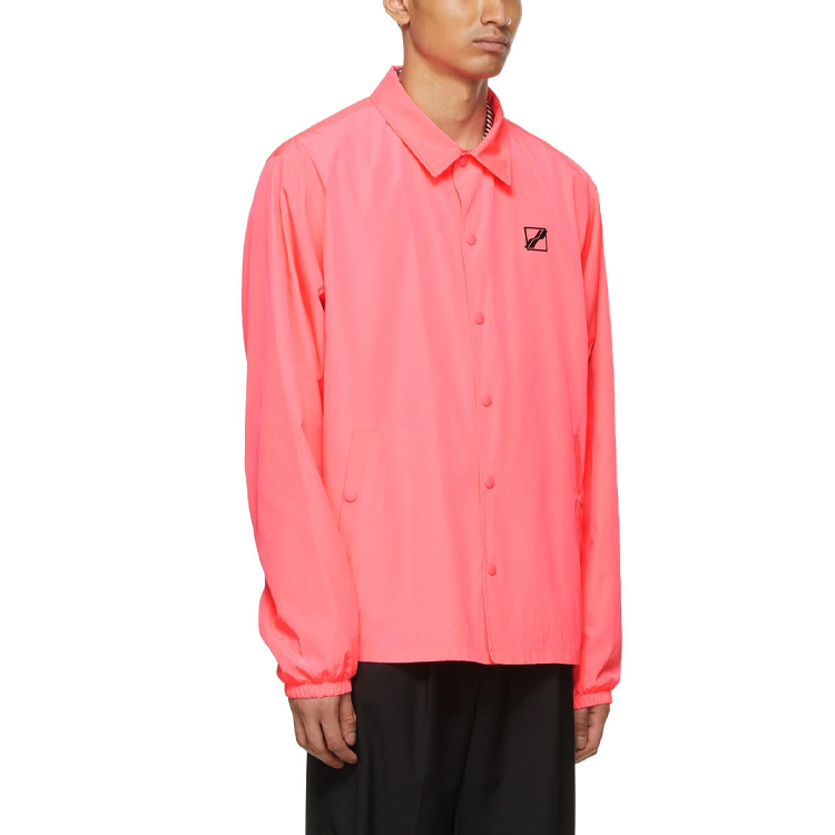 Lookbook WE11DONE SS21 粉色標誌寬鬆版領夾克 WD-JP1-21-035-U-NP