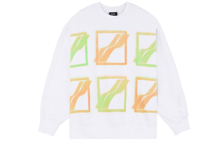 WE11DONE SS21 All-Over Logo Pullover Hoodie Unisex Couple Style - White. WD-TS1-21-510-U-WH 圖 2