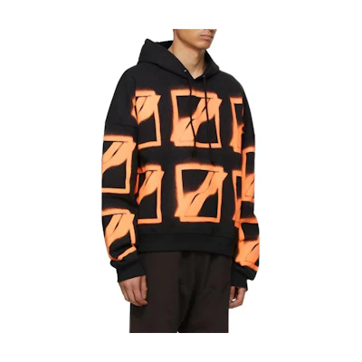 WE11DONE SS21 All Over Logo Pullover Sweatshirt Unisex Black WD-TH1-21-517-U-BK