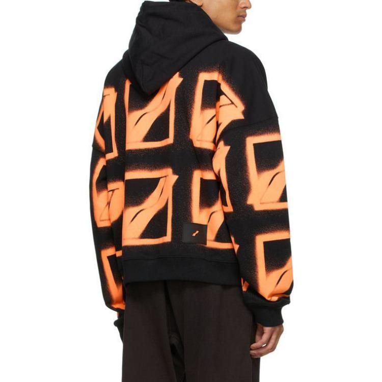 Lookbook WE11DONE SS21 All Over Logo Pullover Sweatshirt Unisex Black WD-TH1-21-517-U-BK