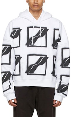 WE11DONE SS21 Big Logo All Over Pullover Sweatshirt Unisex White WD-TH1-21-517-U-WH Lookbook WE11DONE SS21 Big Logo All Over Pullover Sweatshirt Unisex White WD-TH1-21-517-U-WH