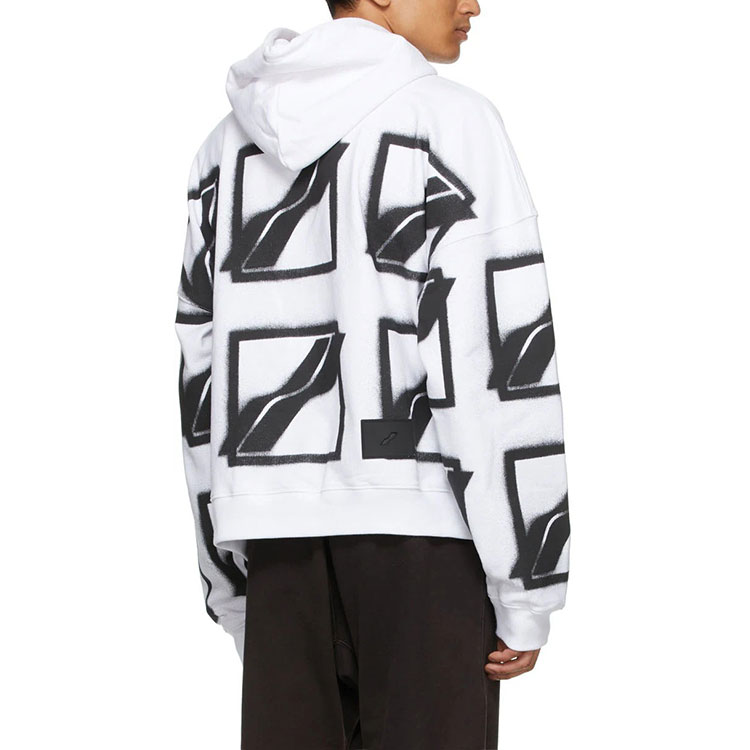 Details for WE11DONE SS21 Big Logo All Over Pullover Sweatshirt Unisex White WD-TH1-21-517-U-WH