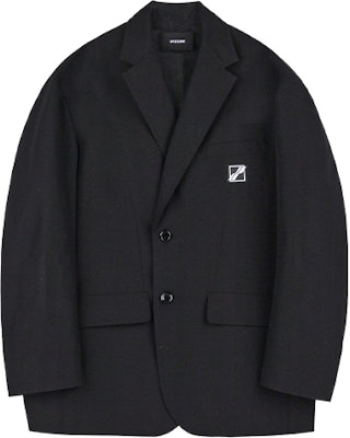 위론던 SS21 블랙 스퀘어 칼라 로고 패치 블레이저 유니섹스. WD-JK1-21-014-U-BK Buy 위론던 SS21 블랙 스퀘어 칼라 로고 패치 블레이저 유니섹스. WD-JK1-21-014-U-BK