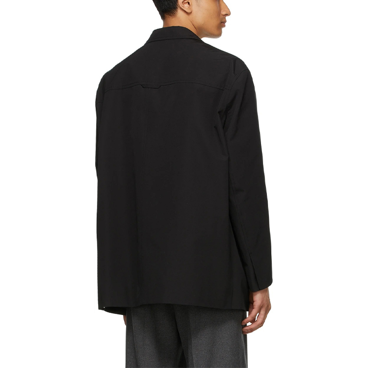 Purchase 위론던 SS21 블랙 스퀘어 칼라 로고 패치 블레이저 유니섹스. WD-JK1-21-014-U-BK