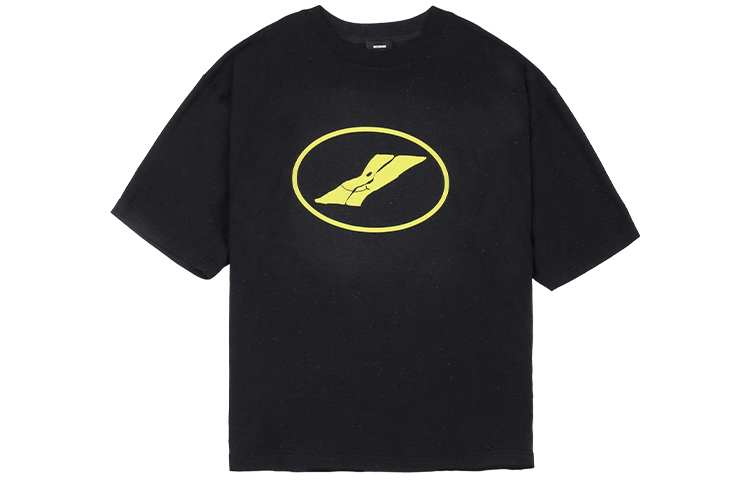 WE11DONE SS21 Black Lightning Logo Unisex T-Shirt. WD-TT0-21-532-U-BK 圖 2