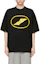 Shop WE11DONE SS21 Black Lightning Logo Unisex T-Shirt. WD-TT0-21-532-U-BK