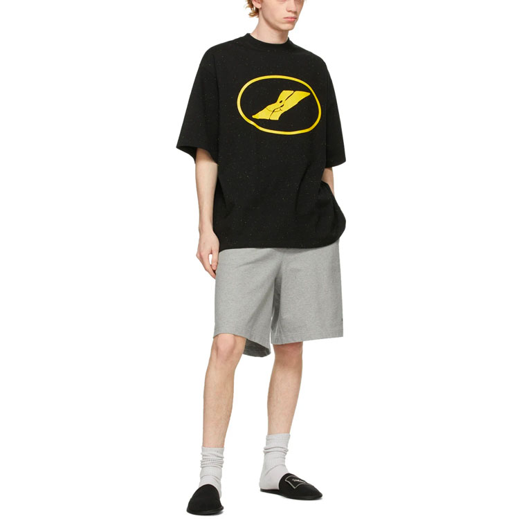 WE11DONE SS21 Black Lightning Logo Unisex T-Shirt. WD-TT0-21-532-U-BK 圖 7