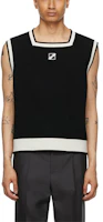 WE11DONE SS21 Black Logo Patch Square Neck Tank Top Unisex - Black WD-KV1-21-629-U-BK WE11DONE SS21 Black Logo Patch Square Neck Tank Top Unisex - Black WD-KV1-21-629-U-BK