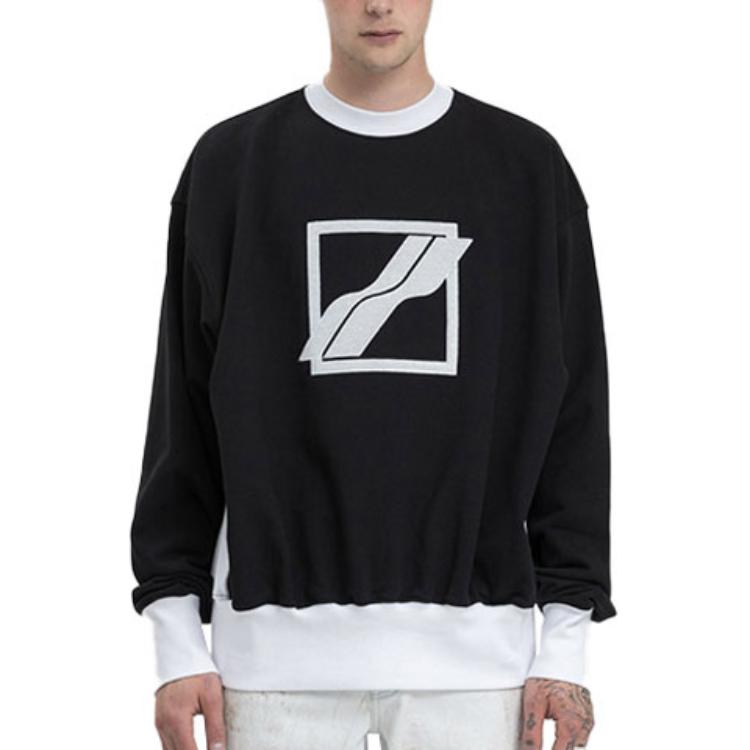 WE11DONE SS21 Black Sequin Logo Unisex Long Sleeve Sweatshirt WD-TS1-21-511-U-BK 圖 4