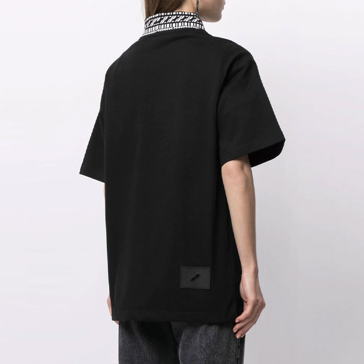 Purchase Camiseta Unisex Negra WE11DONE SS21 Cube Logo Crewneck WD-TT1-21-521-U-BK