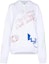 Buy Sudadera Capucha Unisex Blanca WE11DONE SS21 con Logo Graffiti. WD-TH0-21-528-U-WH