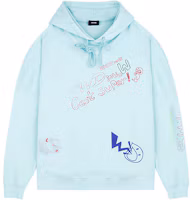 Order WE11DONE SS21 圖案印花連帽衫 男女同款 淺藍色. WD-TH0-21-528-U-MT