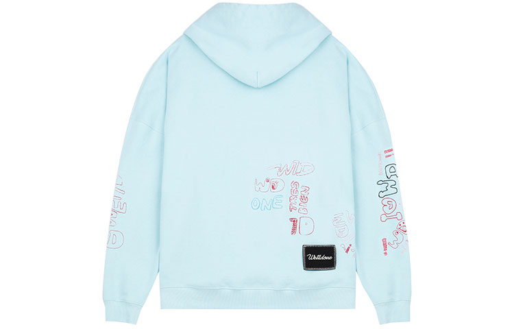Lookbook WE11DONE Sudadera Gráfica Unisex SS21 Azul Claro. WD-TH0-21-528-U-MT