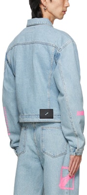 WE11DONE SS21 圖案印花寬鬆牛仔外套 藍色 中性款 WD-DJ1-21-322-U-BL Lookbook WE11DONE SS21 圖案印花寬鬆牛仔外套 藍色 中性款 WD-DJ1-21-322-U-BL