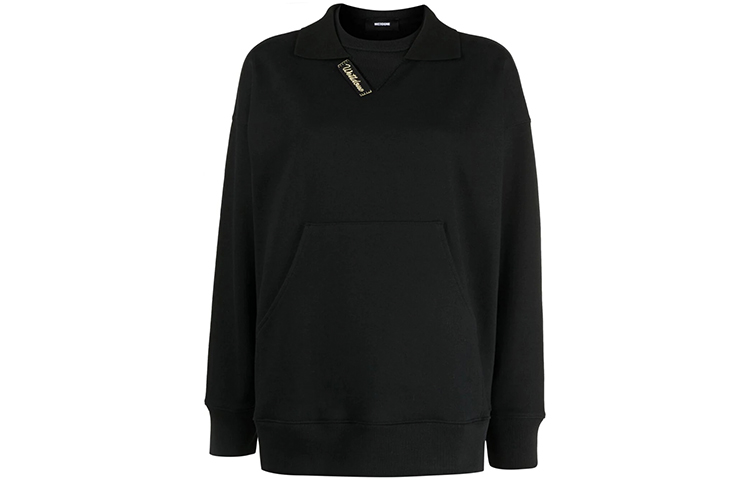 WE11DONE SS21 Layered Crewneck Pullover Sweatshirt Unisex Black WD-TT0-21-518-U-BK