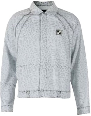 WE11DONE SS21 豹紋丹寧布拉格蘭外套 淺藍色 中性款 WD-DJ1-21-303-U-SK Buy WE11DONE SS21 豹紋丹寧布拉格蘭外套 淺藍色 中性款 WD-DJ1-21-303-U-SK