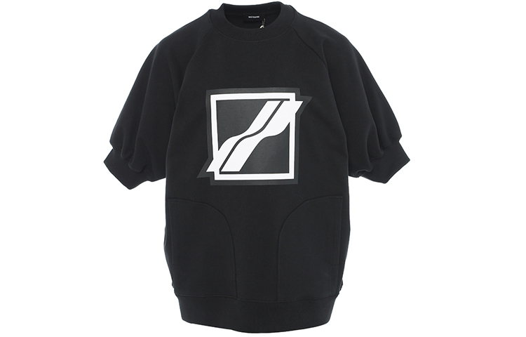 WE11DONE SS21 Lightning Logo Print Unisex Black Short Sleeve Sweatshirt. WD-TS1-21-531-U-BK 圖 2