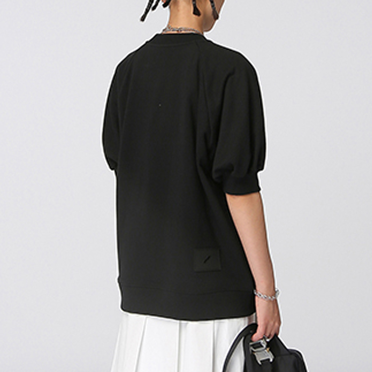 WE11DONE SS21 Lightning Logo Print Unisex Black Short Sleeve Sweatshirt. WD-TS1-21-531-U-BK 圖 5