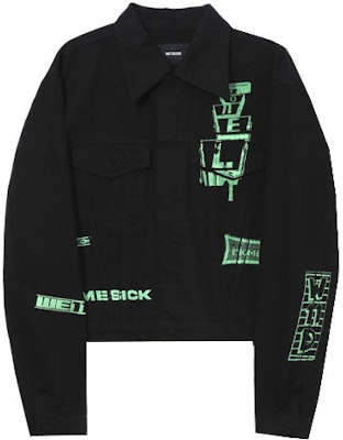 WE11DONE SS21 經典印花修身版型黑色外套 男女適用. WD-DJ1-21-322-U-BK Buy WE11DONE SS21 經典印花修身版型黑色外套 男女適用. WD-DJ1-21-322-U-BK