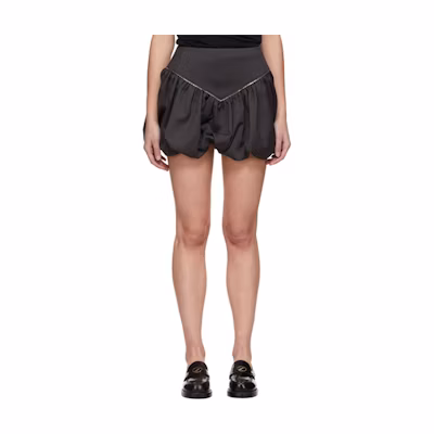 WE11DONE SS21 Mid-Rise Pleated Skirt Grey WD-SK0-21-221-W-GY