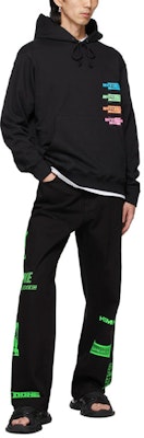 WE11DONE SS21 Multicolor Logo Terry Hoodie Unisex Black. WD-TH1-21-502-U-BK Lookbook WE11DONE SS21 Multicolor Logo Terry Hoodie Unisex Black. WD-TH1-21-502-U-BK