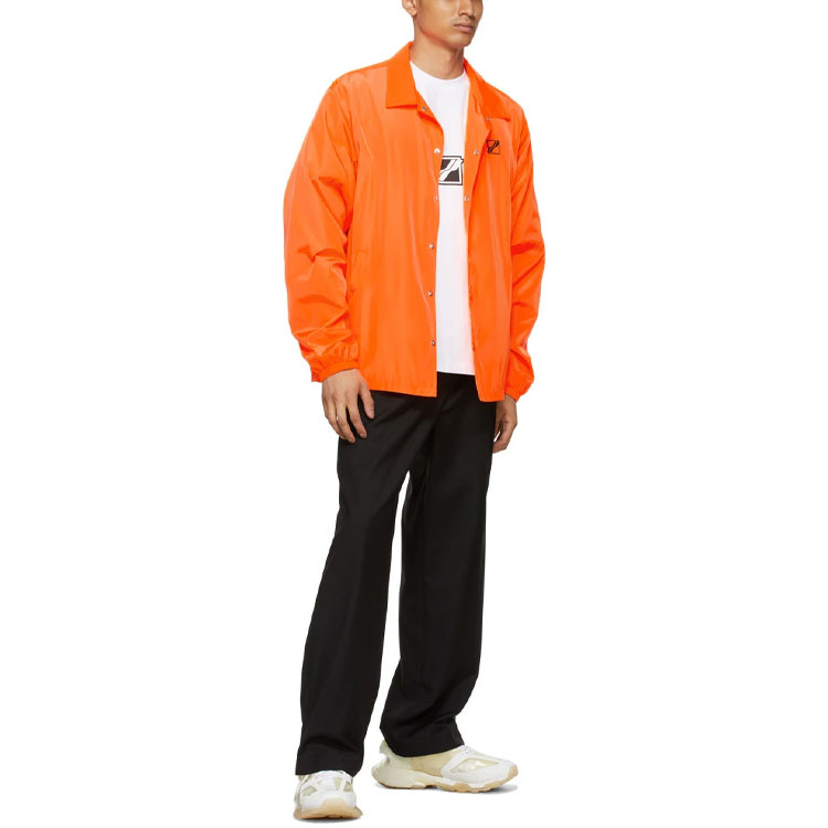 WE11DONE SS21 Orange Long Sleeve Jacket with Logo Collar WD-JP1-21-035-U-NO 圖 3