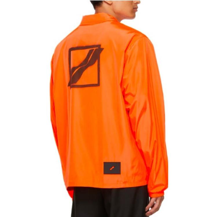WE11DONE SS21 Orange Long Sleeve Jacket with Logo Collar WD-JP1-21-035-U-NO 圖 4
