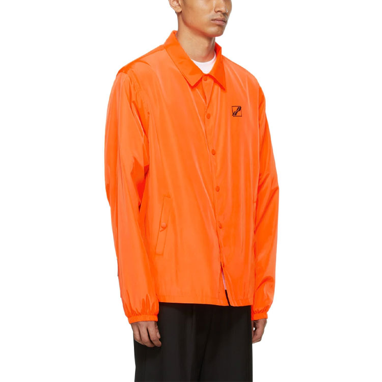WE11DONE SS21 Orange Long Sleeve Jacket with Logo Collar WD-JP1-21-035-U-NO 圖 5