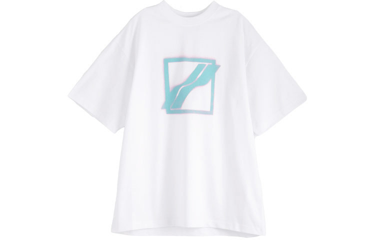 WE11DONE SS21 Oversized Logo Print Casual Unisex T-Shirt - White WD-TT1-21-529-U-WH