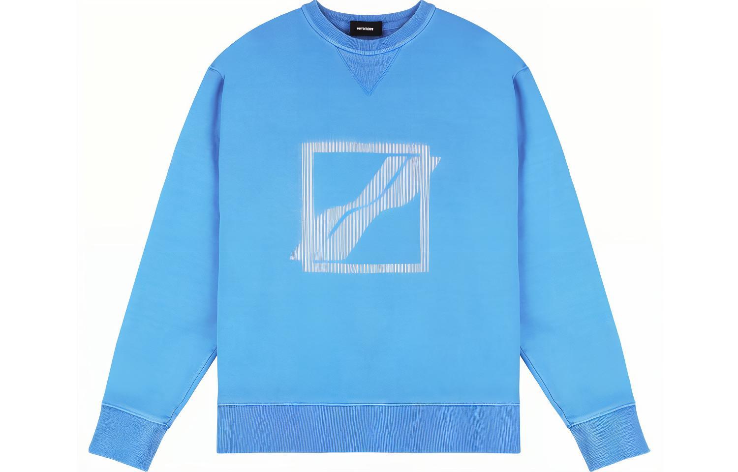 Order WE11DONE SS21 歐美風寬鬆款Logo圓領長袖上衣 男女款 藍色 WD-TS1-21-504-U-NB