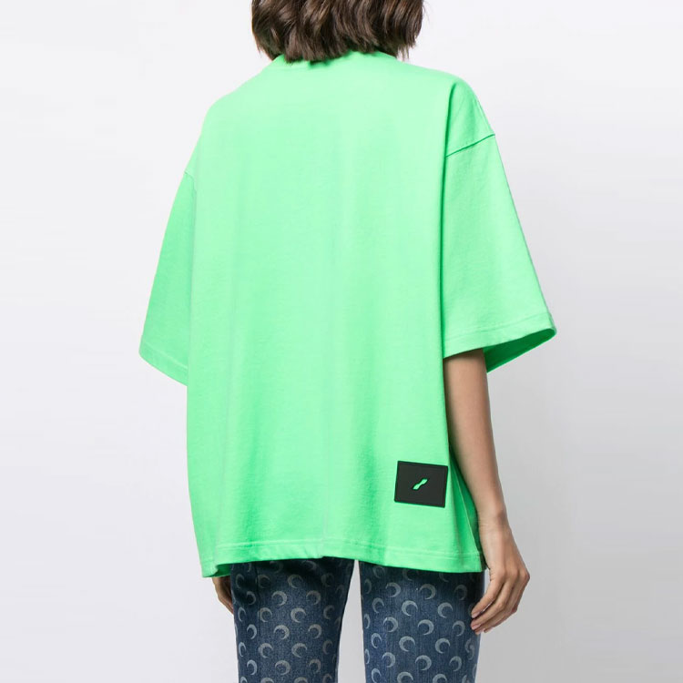 WE11DONE SS21 Oversized Slogan Print T-Shirt Unisex Green WD-TT1-21-538-U-GR 圖 4