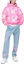 Shop WE11DONE SS21 Hoodie Oversized Logo Pink Unisex WD-TH1-21-517-U-NP