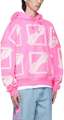 WE11DONE SS21 Hoodie Oversized Logo Pink Unisex WD-TH1-21-517-U-NP Details for WE11DONE SS21 Hoodie Oversized Logo Pink Unisex WD-TH1-21-517-U-NP