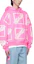 Details for WE11DONE SS21 Hoodie Oversized Logo Pink Unisex WD-TH1-21-517-U-NP