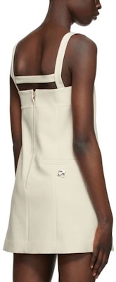 WE11DONE SS21 Sleeveless Square Neck A-Line Dress Beige WD-OP1-21-109-W-BG Shop WE11DONE SS21 Sleeveless Square Neck A-Line Dress Beige WD-OP1-21-109-W-BG