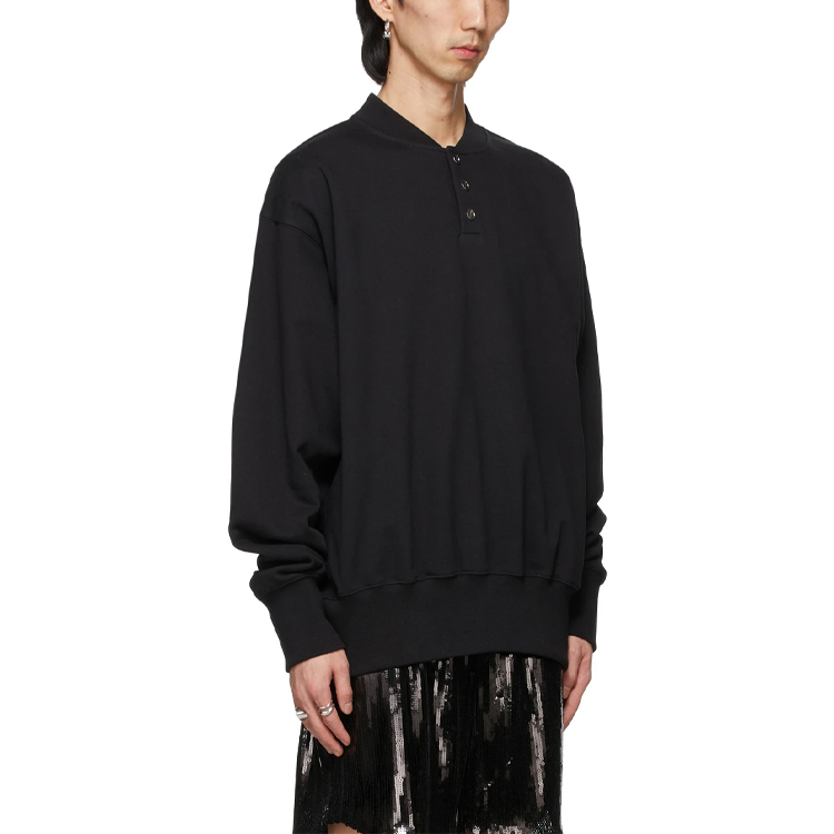 WE11DONE SS21 Unisex Black Logo Long Sleeve Knit Sweater - Gift Recommendation WD-TS1-21-527-U-BK 圖 3