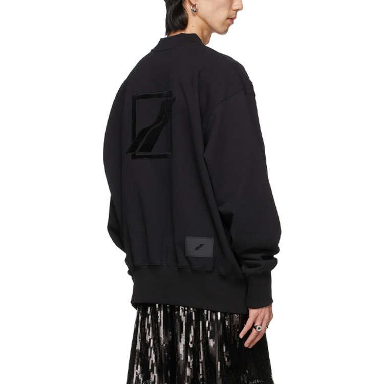 WE11DONE SS21 Unisex Black Logo Long Sleeve Knit Sweater - Gift Recommendation WD-TS1-21-527-U-BK 圖 4