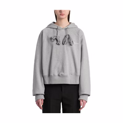 WE11DONE SS21 Unisex Embroidered Logo Hoodie - Gray WD-TH0-21-530-U-GY