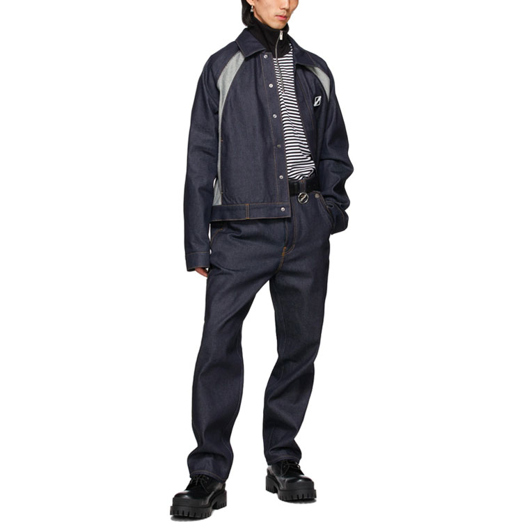 WE11DONE SS21 Unisex Half-Zip Striped Logo Knit Pullover Long Sleeve Black White WD-TT1-21-728-U-BW 圖 4