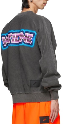 WE11DONE SS21 Unisex Logo Print Pullover Sweatshirt Grey WD-TS1-21-512-U-CH Details for WE11DONE SS21 Unisex Logo Print Pullover Sweatshirt Grey WD-TS1-21-512-U-CH