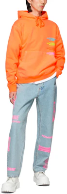 WE11DONE SS21 男女同款 Logo Terry 橙色連帽衫. WD-TH1-21-502-U-NO Lookbook WE11DONE SS21 男女同款 Logo Terry 橙色連帽衫. WD-TH1-21-502-U-NO